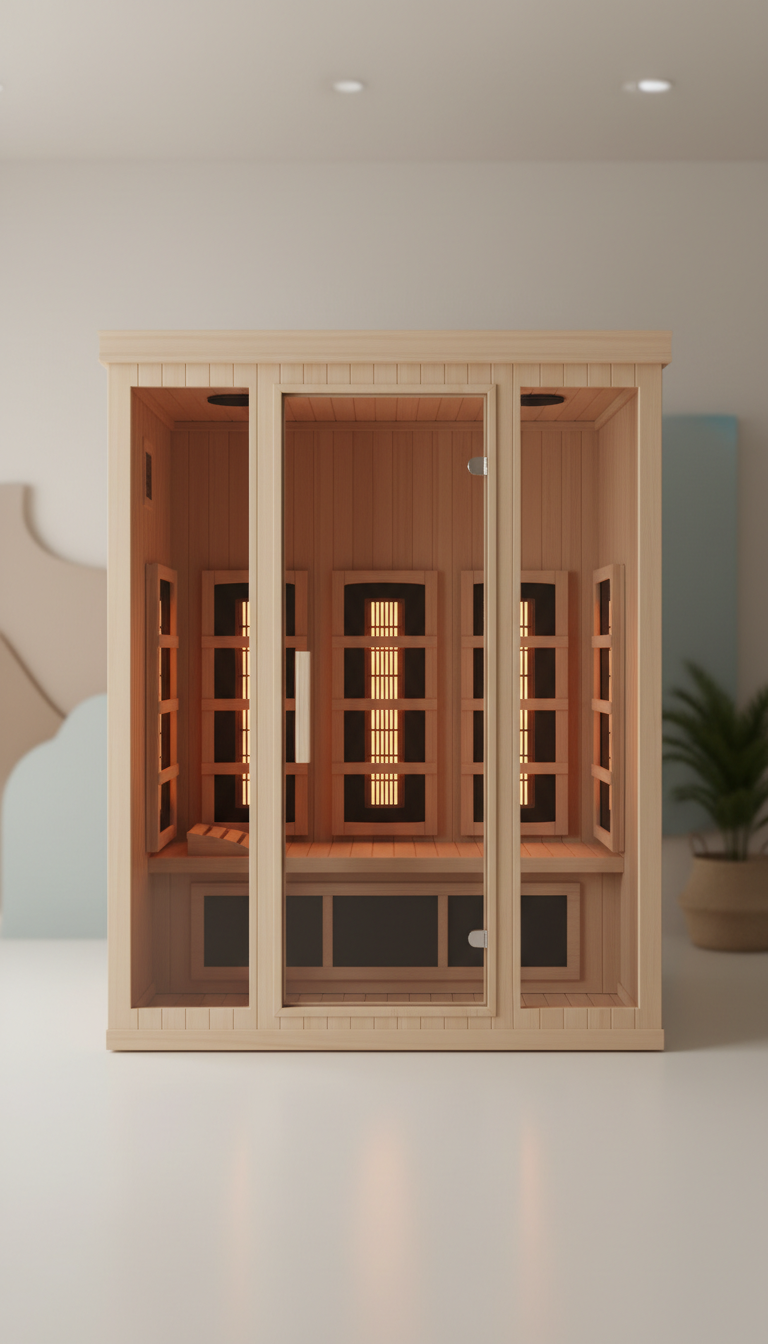 Home Infrared Sauna with Solid Wood
