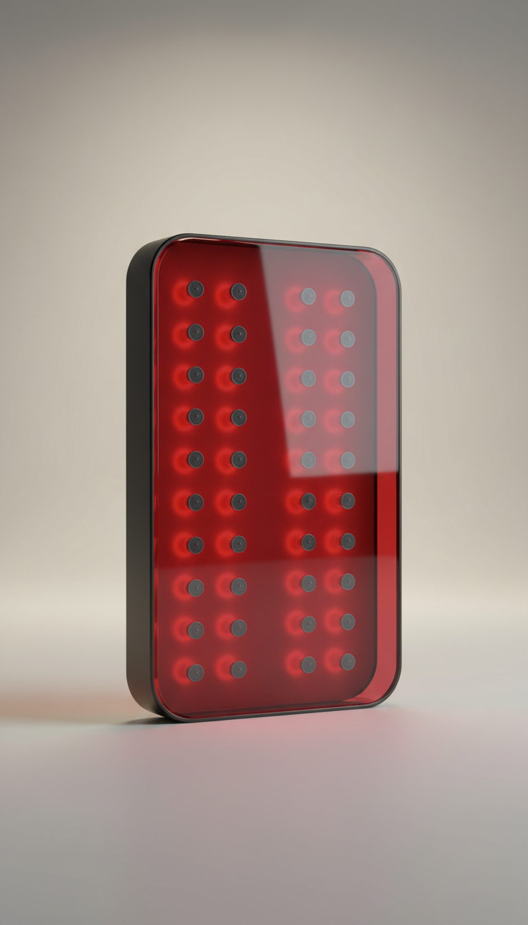 Tempered Glass Red Light Therapy Panel