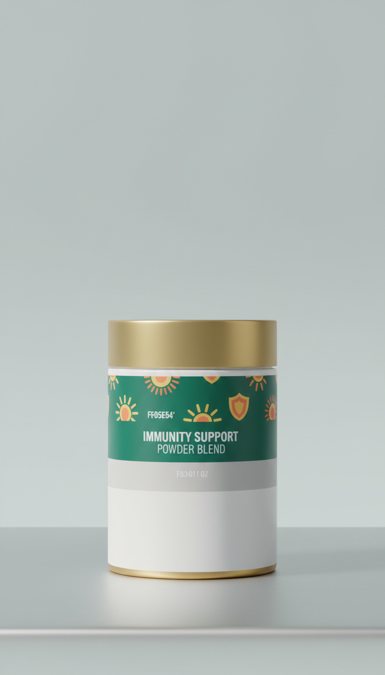Immunity support powder blend with vitamin C